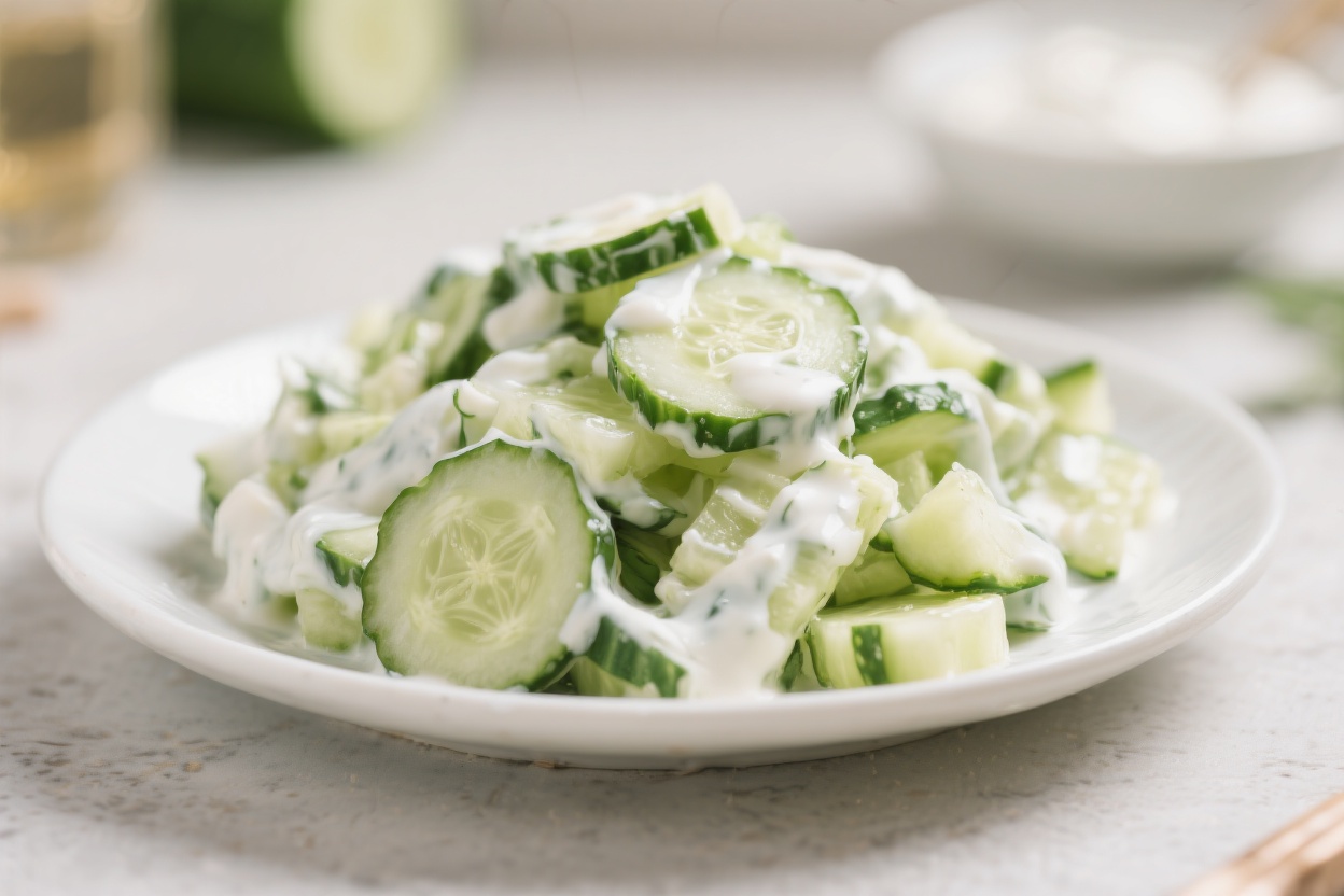 Creamy Cucumber Salad – Cool Summer Side Dish