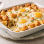 Easy Tater Tot Egg Breakfast Casserole – A Cozy, Crowd-Pleasing Morning Favorite