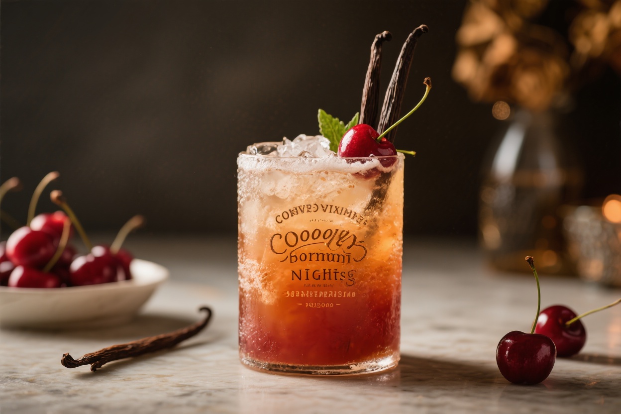 Vanilla Bourbon Cherry Smash Recipe for Cozy Nights – A Warm, Comforting Sip