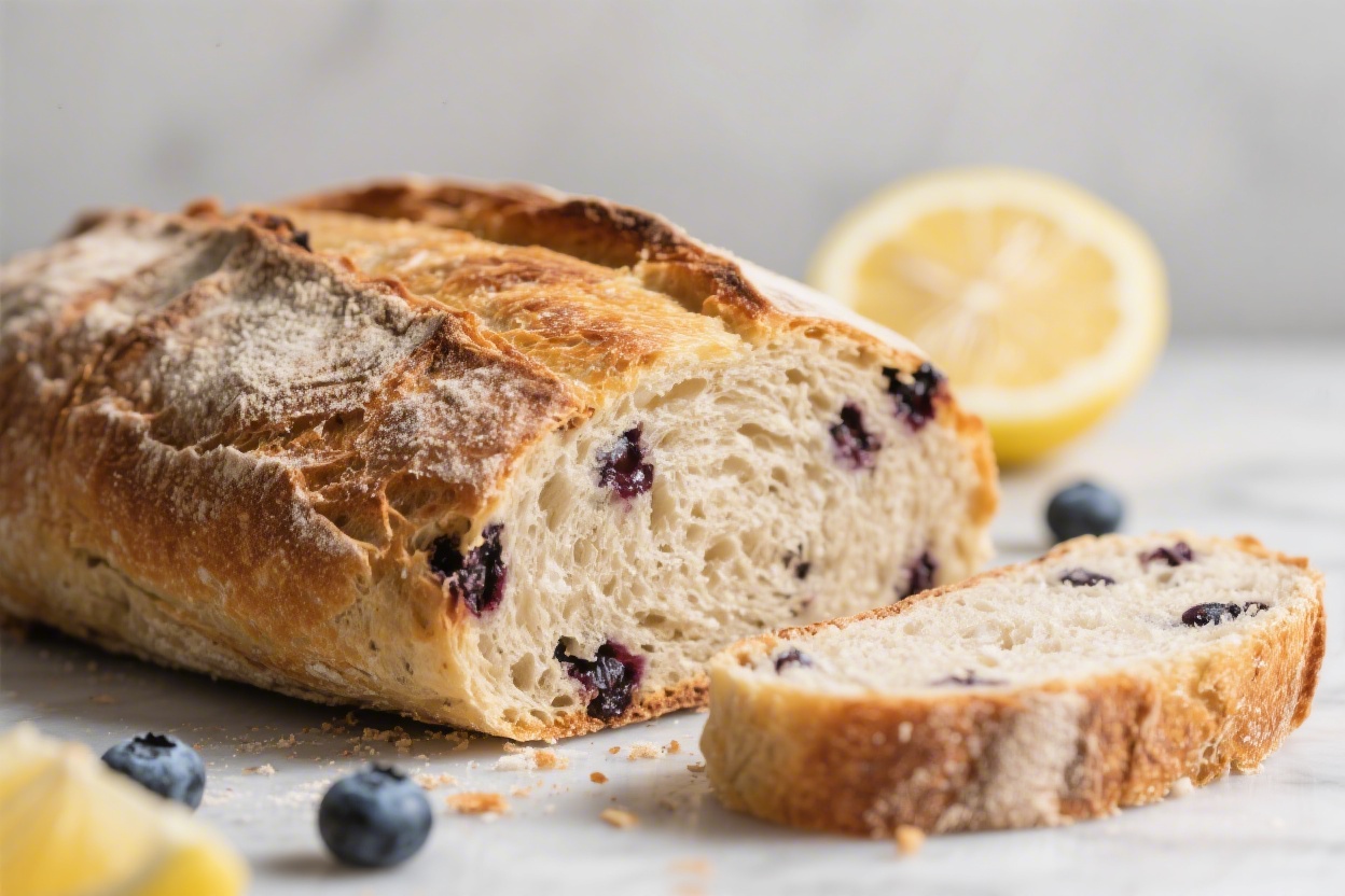 Blueberry Lemon Sourdough Bread – Bright, Juicy, and Comforting